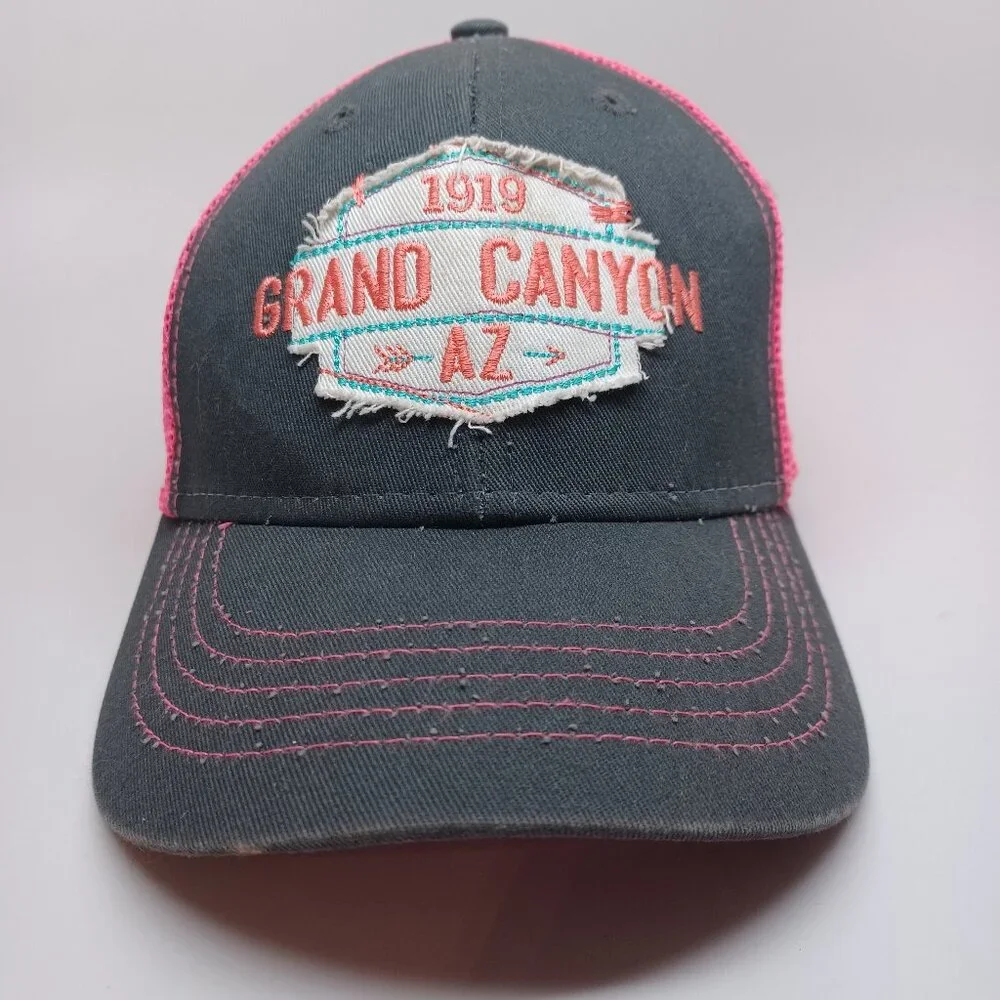Grand‎ Canyon AZ Ball Cap Ouray Sportswear Snap Back Hat Pink Gray Size Youth